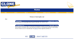 Desktop Screenshot of clonegraphics.com